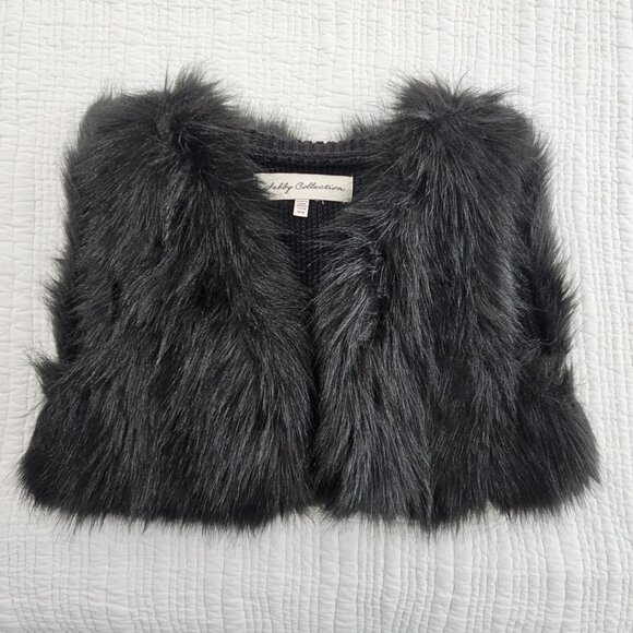 Sebby Collection Women's Medium M Black Faux Fur Sweater Vest EUC RN# 131159 - Picture 16 of 16